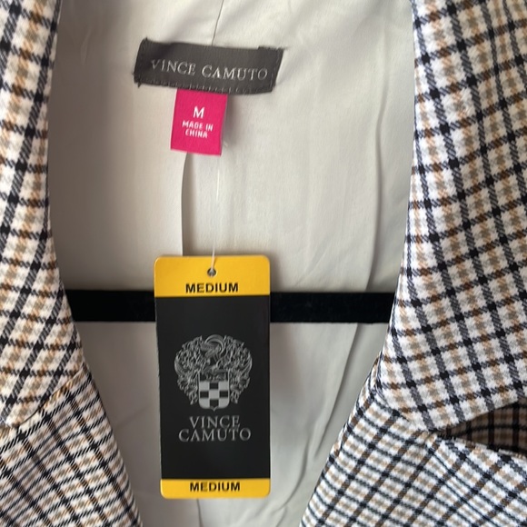 Vince Camuto Cambridge plaid blazer jacket - Picture 9 of 10